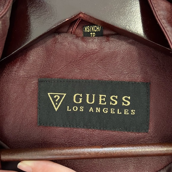 Guess - vegan leather motto jacket - Picture 3 of 4